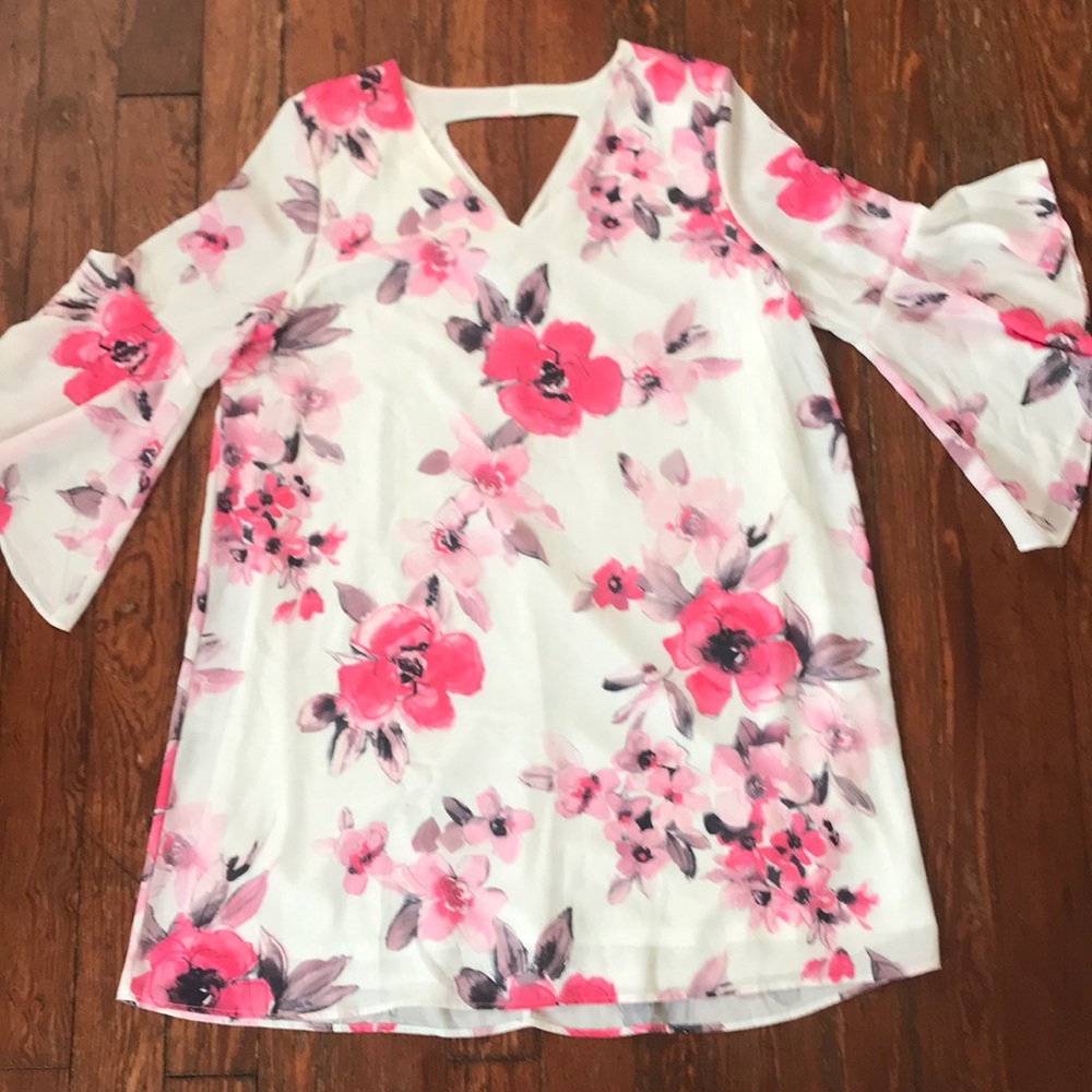 Pink Floral Dress